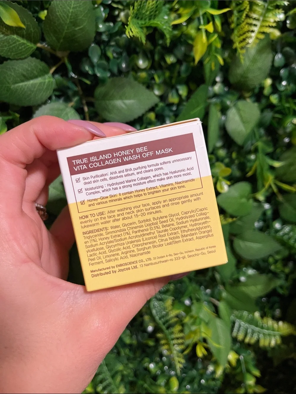 True Island Honey Bee Vita Collagen Wash Off Mask
